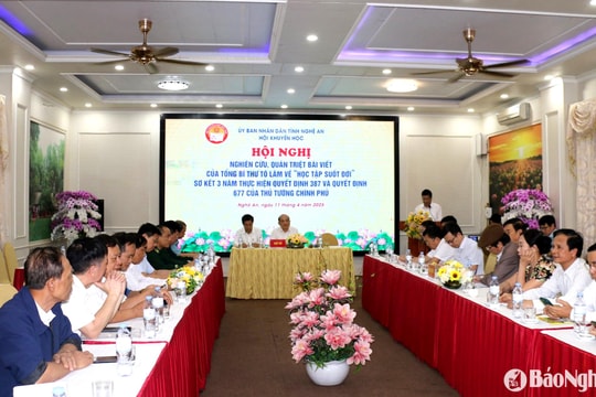 Nghệ An phát huy tinh thần 'Học tập suốt đời' ở các cấp hội khuyến học