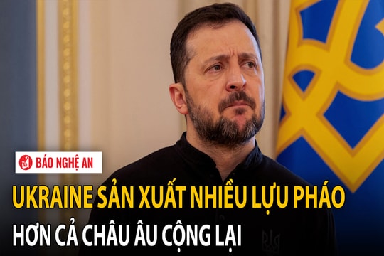 Ukraine sản xuất nhiều lựu pháo hơn cả châu Âu cộng lại