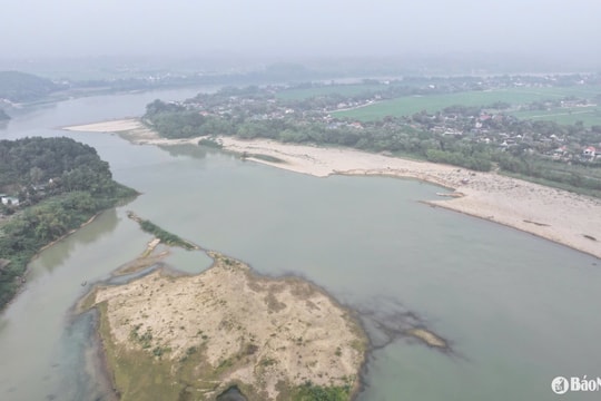 Doanh nghiệp gây sạt lở bãi bồi sông Lam (Thanh Chương) bị phạt 249 triệu đồng