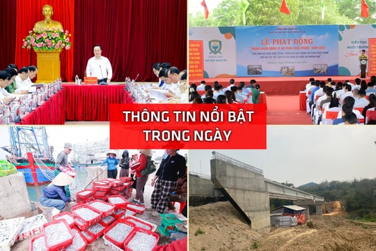 Nghệ An: Thông tin nổi bật ngày 14/4