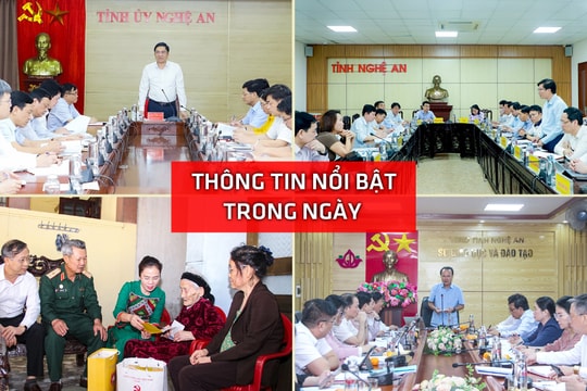 Nghệ An: Thông tin nổi bật ngày 15/4