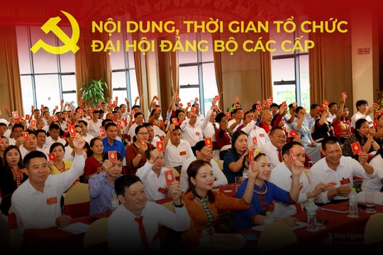 Infographic: Những điểm mới về nội dung, thời gian tổ chức đại hội đảng bộ các cấp