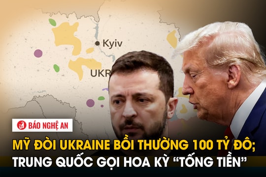 Mỹ đòi Ukraine bồi thường 100 tỷ đô, Trung Quốc gọi Hoa Kỳ ‘tống tiền’