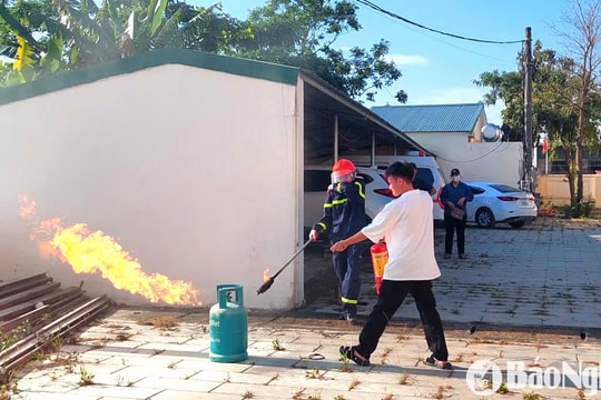 Hơn 200 đơn vị, doanh nghiệp ở Diễn Châu tham gia tập huấn nghiệp vụ phòng cháy chữa cháy