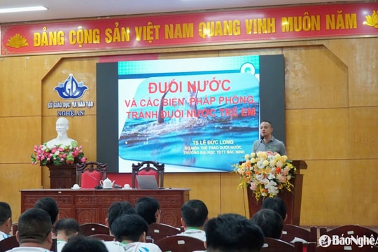 Hơn 90 giáo viên Nghệ An tham gia khóa học phòng, chống đuối nước