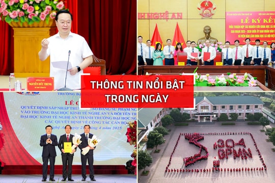 Nghệ An: Thông tin nổi bật ngày 21/4
