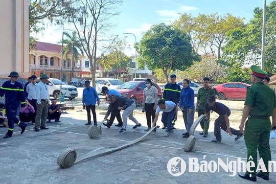 Tập huấn nghiệp vụ PCCC cho hơn 800 người khi bước vào mùa nắng nóng