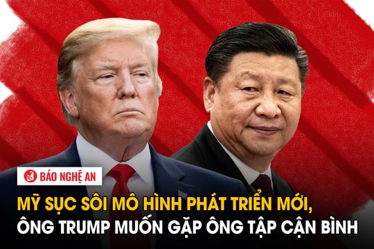 Mỹ sục sôi mô hình phát triển mới, ông Trump muốn gặp ông Tập Cận Bình