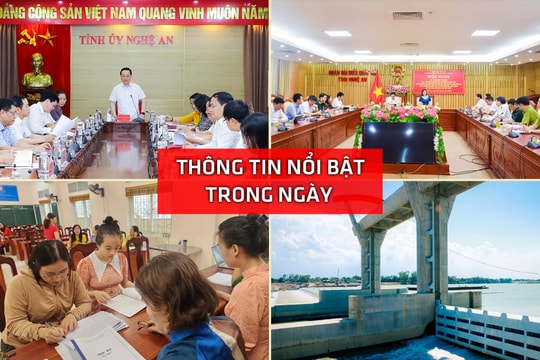 Nghệ An: Thông tin nổi bật ngày 23/4