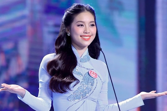 Nhan sắc thiếu úy 22 tuổi gây chú ý tại Hoa hậu Việt Nam 2024