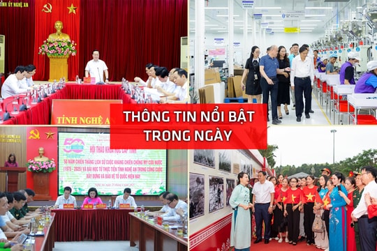 Nghệ An: Thông tin nổi bật ngày 25/4