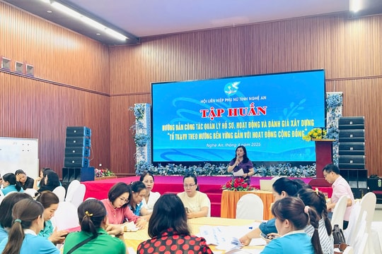 Tập huấn nghiệp vụ ủy thác cho vay vốn từ Ngân hàng Chính sách xã hội