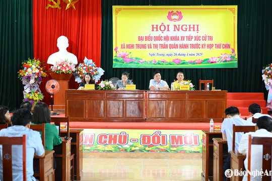 Cử tri huyện Nghi Lộc kiến nghị chế độ đối với cán bộ bán chuyên trách sau sáp nhập