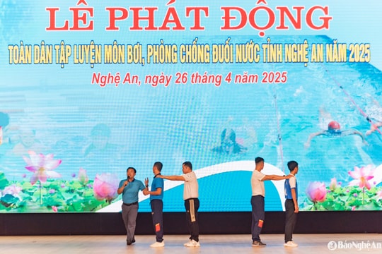 Nghệ An phát động toàn dân tập luyện môn bơi phòng, chống đuối nước