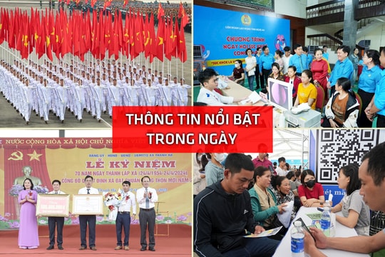 Nghệ An: Thông tin nổi bật ngày 27/4