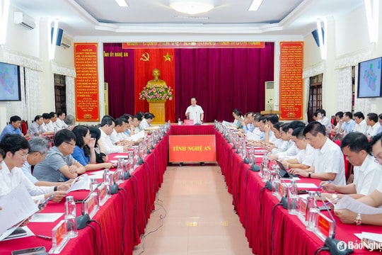 Kết luận của Ban Chỉ đạo tỉnh về thực hiện sắp xếp, tổ chức lại đơn vị hành chính cấp xã trên địa bàn tỉnh Nghệ An