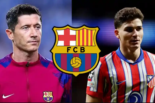 Barcelona nhắm Julian Alvarez làm người kế thừa Lewandowski