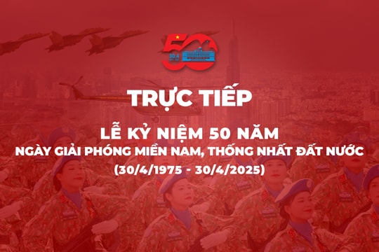 Trực tiếp lễ Kỷ niệm, diễu binh, diễu hành 50 năm Ngày Giải phóng miền Nam, thống nhất đất nước