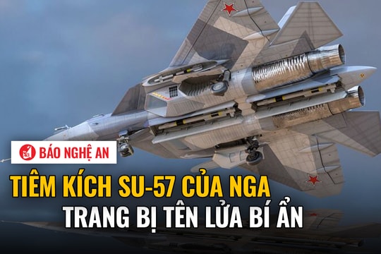 Tiêm kích Su-57 của Nga trang bị tên lửa bí ẩn
