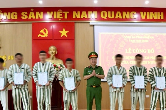 41 phạm nhân ở Nghệ An được đặc xá
