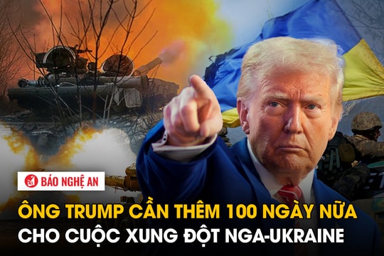 Ông Trump cần thêm 100 ngày nữa cho cuộc xung đột Nga-Ukraine