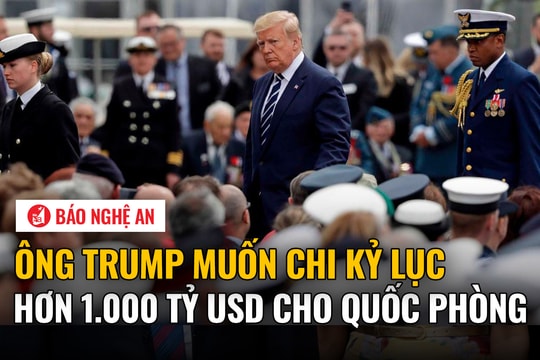 Ông Trump muốn chi kỷ lục hơn 1.000 tỷ USD cho quốc phòng