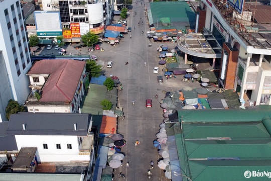 TP. Vinh: Đường Lê Hồng Sơn hết lấn chiếm sau tháng cao điểm