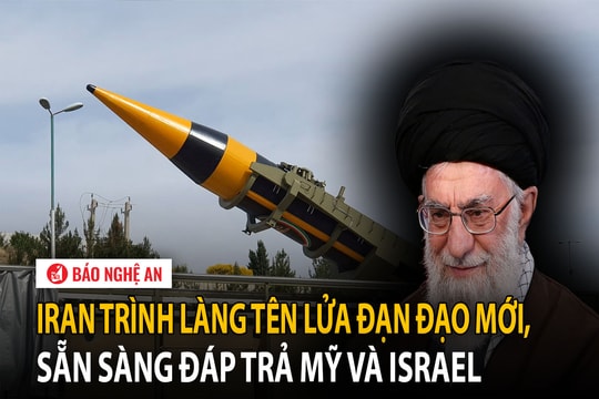Iran trình làng tên lửa đạn đạo mới, sẵn sàng đáp trả Mỹ và Israel
