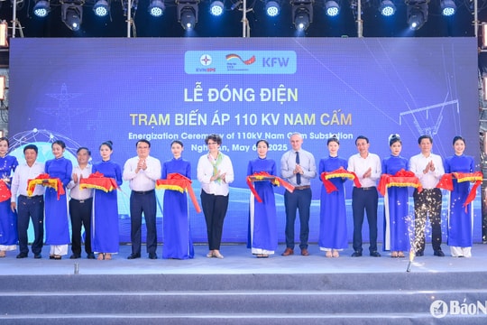 Đóng điện Trạm biến áp 110kV Nam Cấm