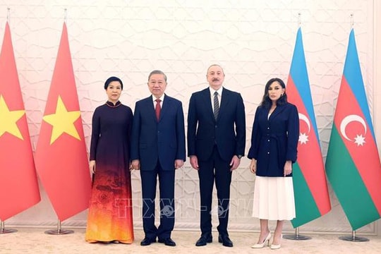 Lễ đón Tổng Bí thư Tô Lâm thăm cấp nhà nước tới Azerbaijan