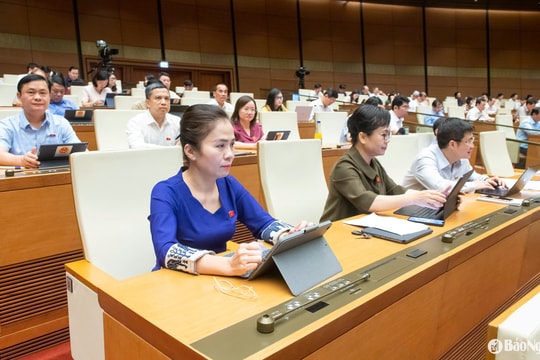 Quốc hội nghe trình bày Tờ trình về sửa đổi, bổ sung một số điều của Luật Tổ chức Tòa án nhân dân