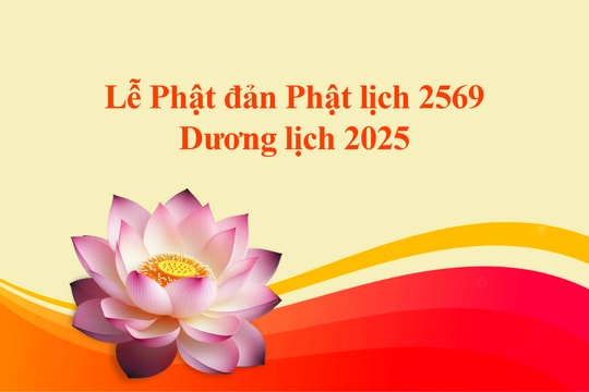 Thư chúc mừng Lễ Phật đản Phật lịch 2569 - Dương lịch 2025