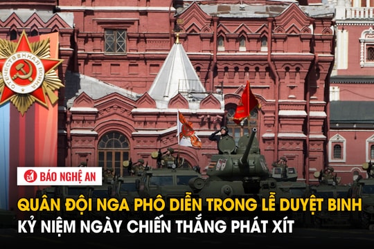 Quân đội Nga phô diễn trong Lễ duyệt binh kỷ niệm Ngày Chiến thắng phát xít