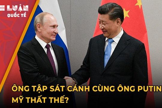 Ông Tập Cận Bình bắt tay ông Putin tại Moskva, Mỹ thất thế?
