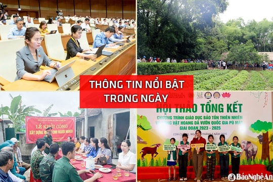 Nghệ An: Thông tin nổi bật ngày 10/5