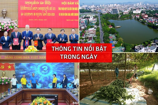 Nghệ An: Thông tin nổi bật ngày 12/5
