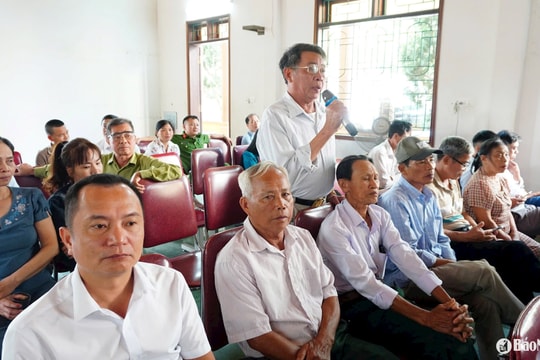 Đại biểu HĐND tỉnh Nghệ An tiếp xúc cử tri tại huyện Nghi Lộc