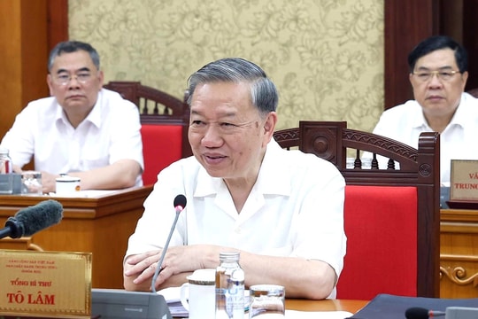 Tổng Bí thư Tô Lâm: Cứ giữ tư duy cũ, phân cấp nửa vời sẽ rất khó làm việc