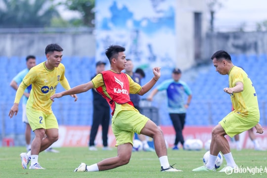 Sông Lam Nghệ An nỗ lực cải thiện khả năng dứt điểm trước trận Derby xứ Nghệ
