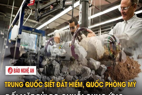 Trung Quốc siết đất hiếm, quốc phòng Mỹ đối mặt rủi ro chuỗi cung ứng