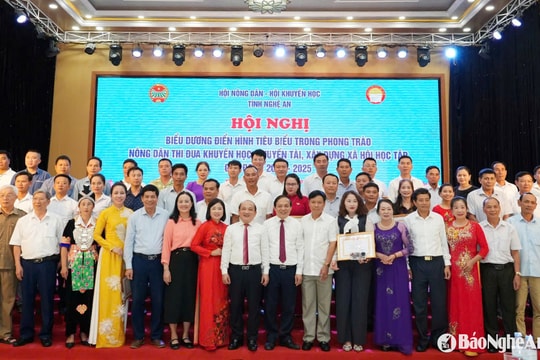 Biểu dương 50 điển hình trong phong trào nông dân thi đua khuyến học, khuyến tài