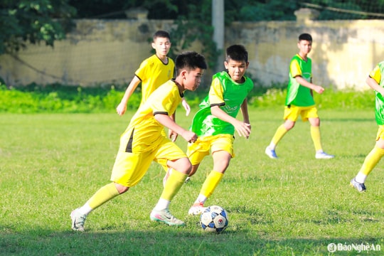 U13 Sông Lam Nghệ An sẵn sàng bước vào cuộc chiến vòng loại U13 Quốc gia 2025