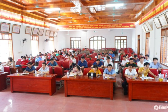 Đại biểu HĐND tỉnh Nghệ An tiếp xúc cử tri tại Đô Lương