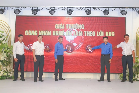 Công bố Giải thưởng 'Công nhân Nghệ An làm theo lời Bác' tại Diễn đàn Lao động sáng tạo năm 2025