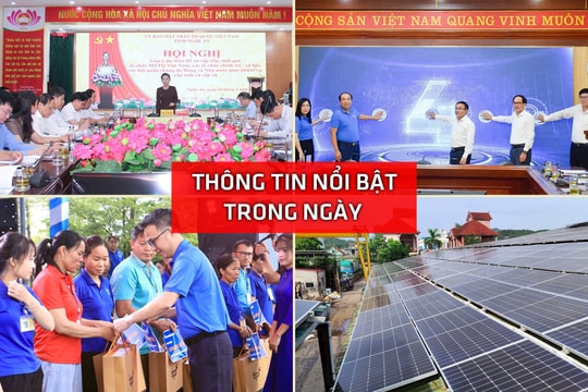 Nghệ An: Thông tin nổi bật ngày 26/5