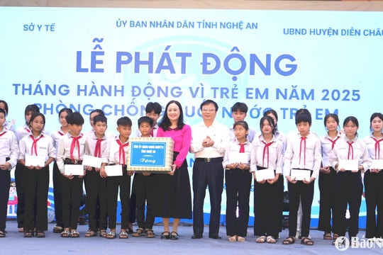 Nghệ An phát động Tháng hành động Vì trẻ em năm 2025
