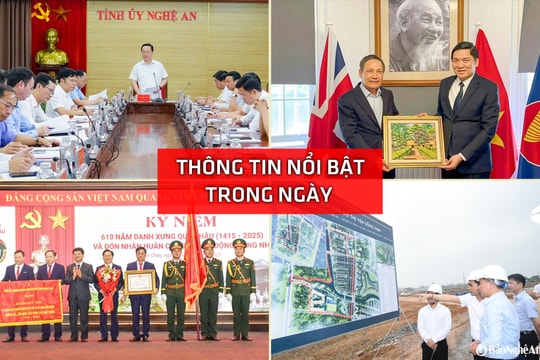 Nghệ An: Thông tin nổi bật ngày 28/5