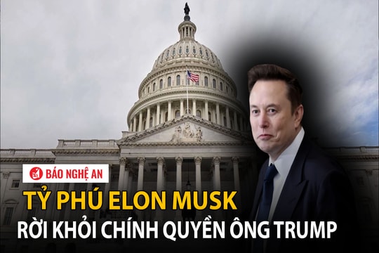 Tỷ phú Elon Musk rời khỏi chính quyền ông Trump
