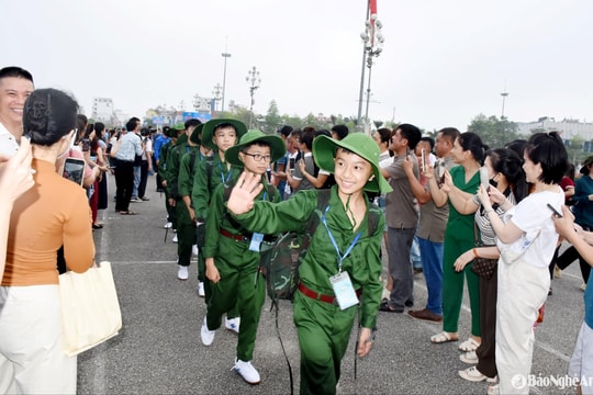 Hơn 400 chiến sĩ nhí tham gia ‘Học kỳ trong Quân đội tỉnh Nghệ An’ năm 2025