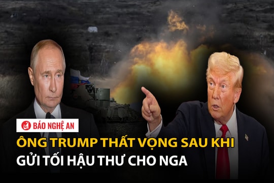 Ông Trump thất vọng sau khi gửi tối hậu thư cho Nga